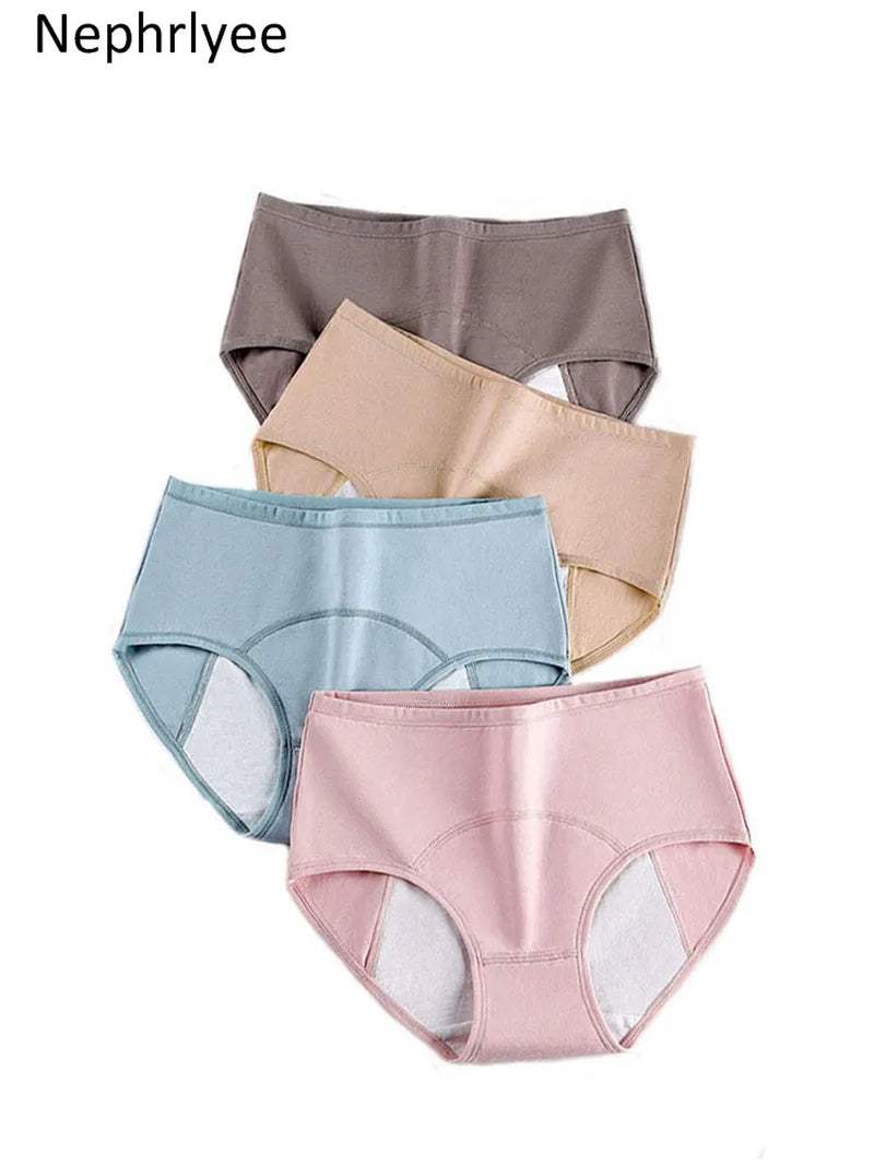 Experience Ultimate Comfort with Leak-Proof Cotton Briefs for Your Menstrual Cycle - Seamless and Warm Women's Underwear! - Hardonia