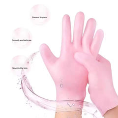 Revitalize Your Skin with Our 2-Pack Silicone Moisturizing Gloves - Your Go-To Tool for Silky Smooth Hands! thumbnail 2