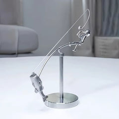 Catch the Perfect Vibe with Our Fisherman Balancing Sculpture 🐟🎣🏡 Ideal Decor for Angler Lovers! thumbnail 3