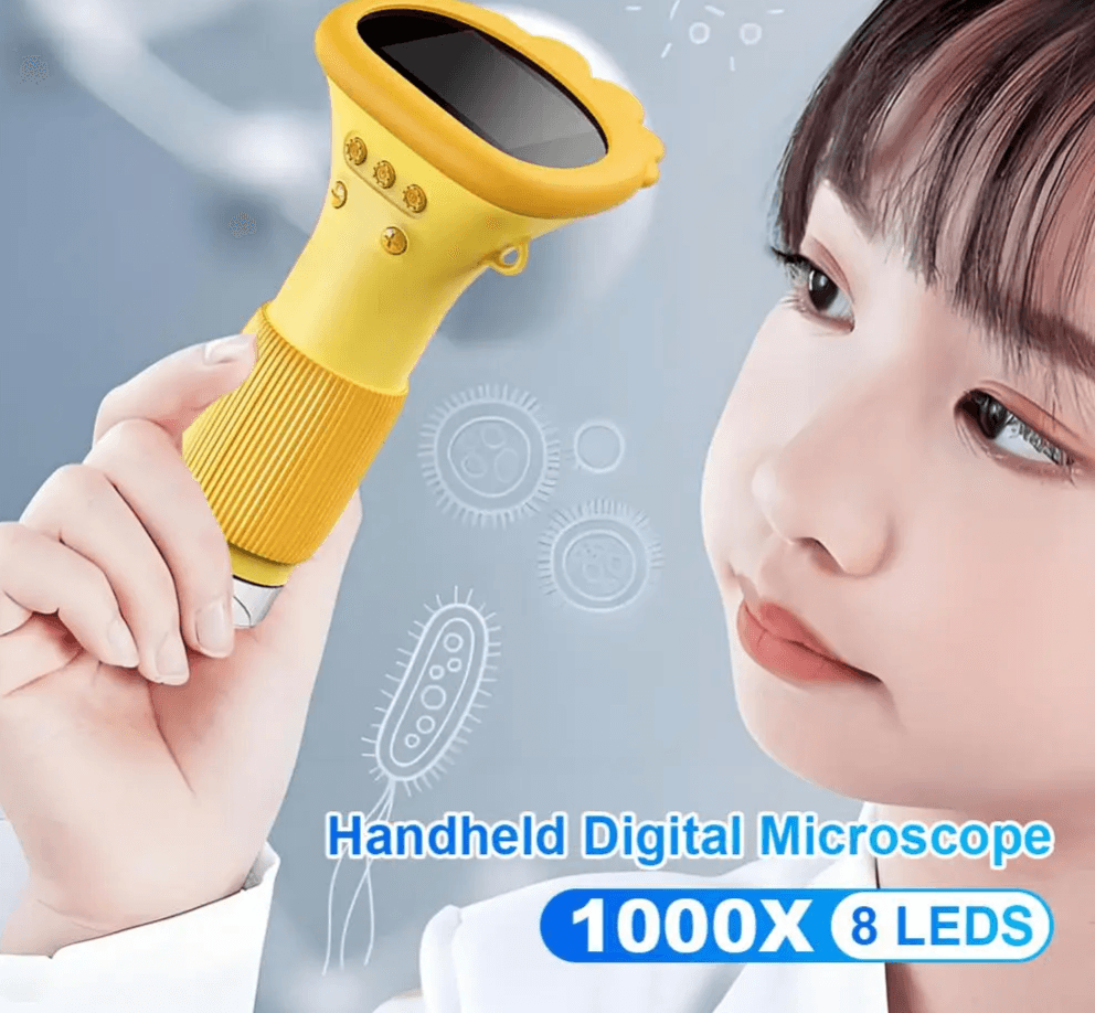 Discover the Wonders of Science with the 1000X Handheld Digital Microscope for Kids – Explore Insects, Coins, and More! - Hardonia