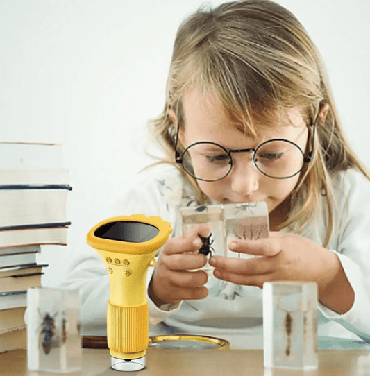 Discover the Wonders of Science with the 1000X Handheld Digital Microscope for Kids – Explore Insects, Coins, and More! - Hardonia