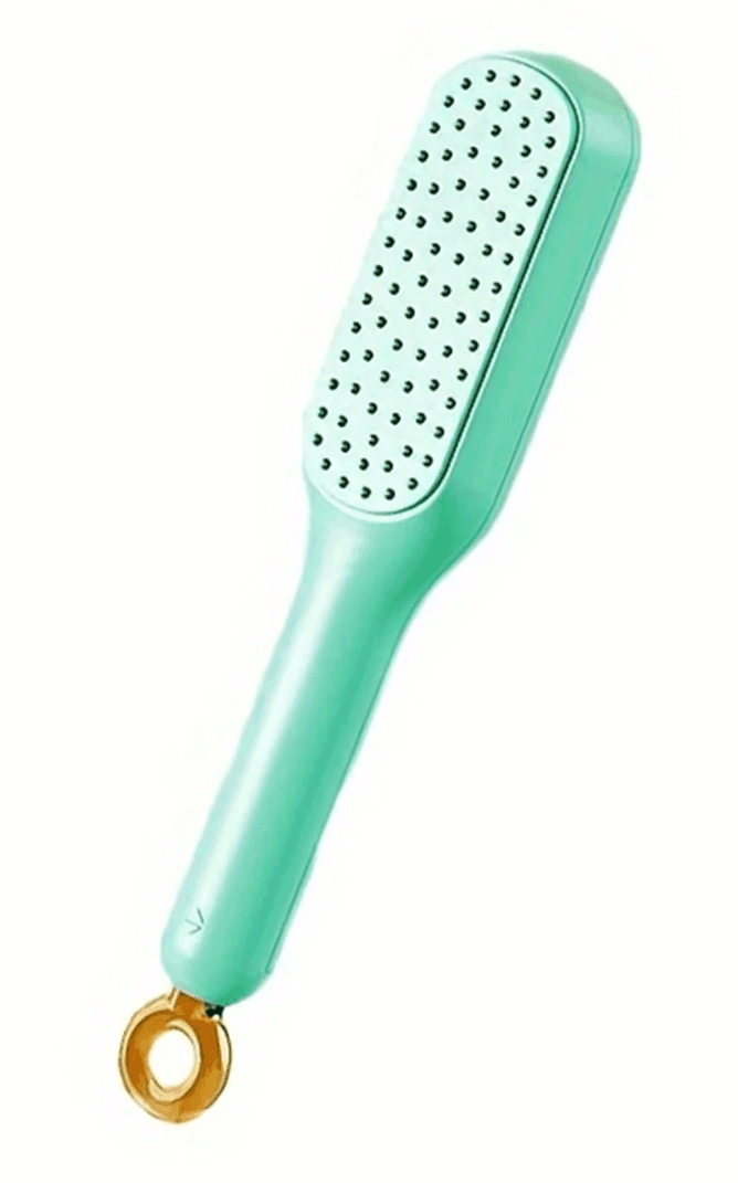 Self-Cleaning Hair Brush – Retractable Bristles, Anti-Static Massage Comb - Hardonia