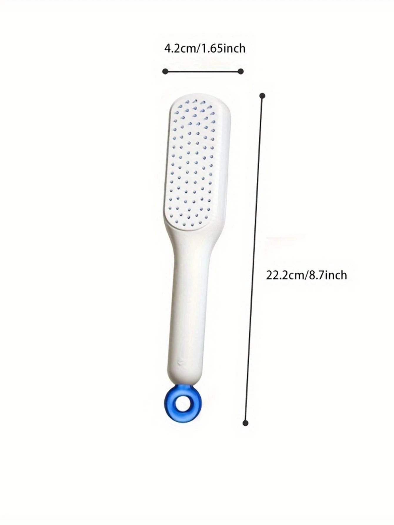 Self-Cleaning Hair Brush – Retractable Bristles, Anti-Static Massage Comb - Hardonia