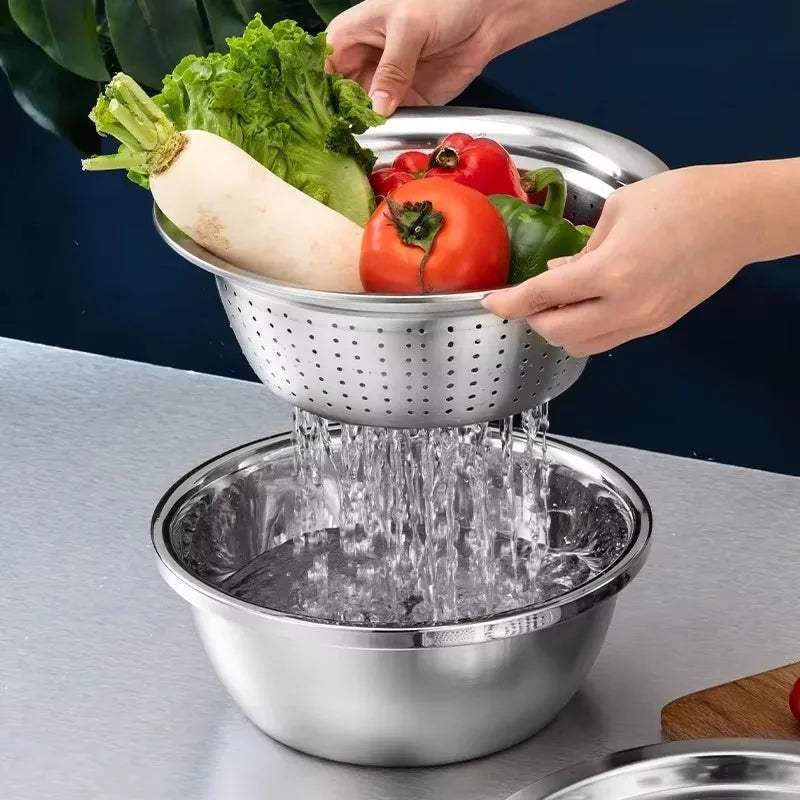 Revolutionize Your Kitchen with the Multifunctional Stainless Steel Vegetable Cutter and Grater - Slice, Peel, and Prep Like a Pro! - Hardonia