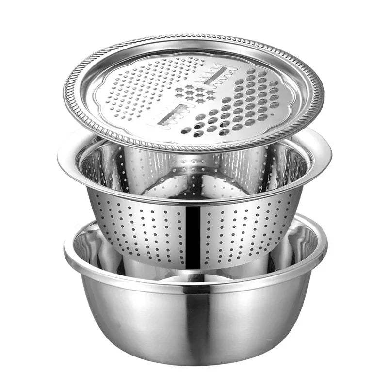 Revolutionize Your Kitchen with the Multifunctional Stainless Steel Vegetable Cutter and Grater - Slice, Peel, and Prep Like a Pro! - Hardonia