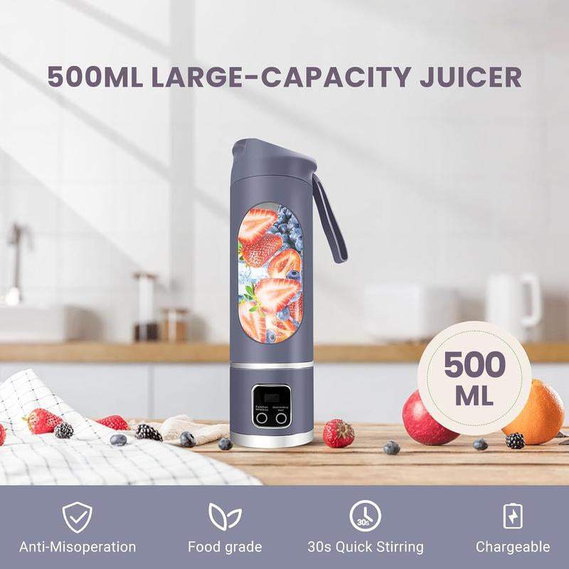 Hardonia portable USB-C rechargeable blender with 500ml capacity for making smoothies and juices