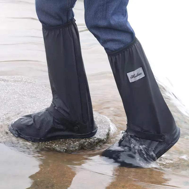 Transparent Waterproof Shoe Covers – Mid-Calf Rain Protection with Anti-Slip Soles