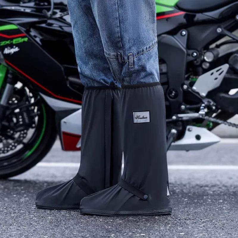 Transparent Waterproof Shoe Covers – Mid-Calf Rain Protection with Anti-Slip Soles - Hardonia