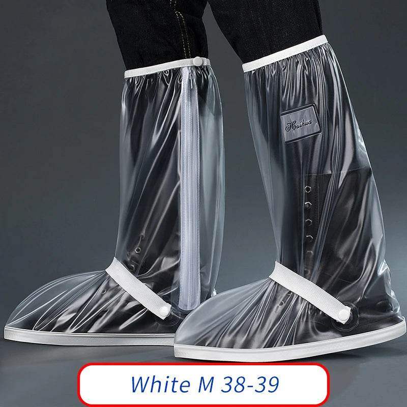 Transparent Waterproof Shoe Covers – Mid-Calf Rain Protection with Anti-Slip Soles - Hardonia