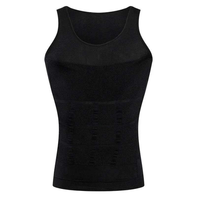 Men’s Neoprene Thermo Sweat Body Shaper Vest – Waist Trainer & Slimming Compression Shirt - Hardonia
