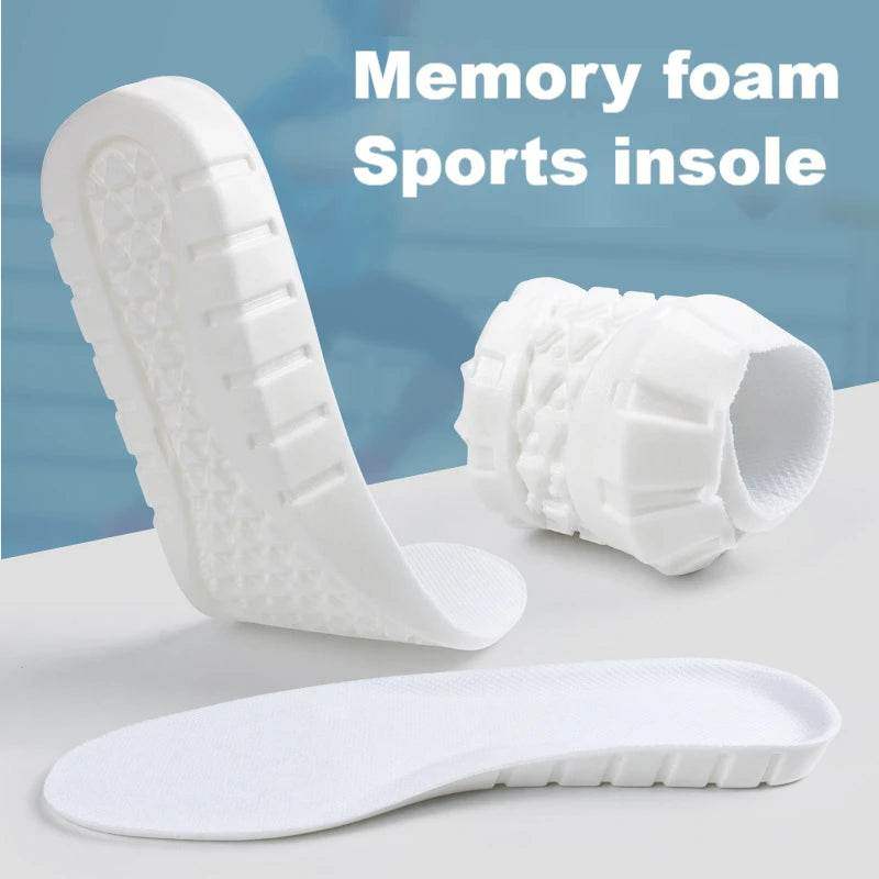Memory Foam Sneakers Insoles – Arch Support, Orthopedic Cushion, EVA Shock-Absorbing Shoe Pads - Hardonia