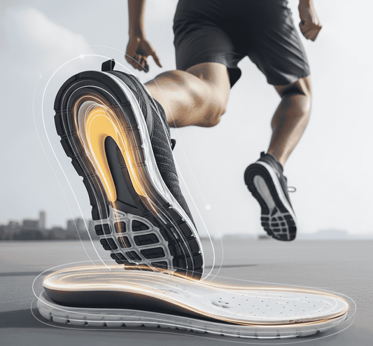 Memory Foam Sneakers Insoles – Arch Support, Orthopedic Cushion, EVA Shock-Absorbing Shoe Pads - Hardonia