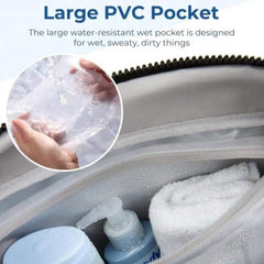 Stylish Travel Handbag with Waterproof PVC Pocket – Versatile Gym & Carry-On Bag with 5 Pockets for Organized Adventures! thumbnail 10