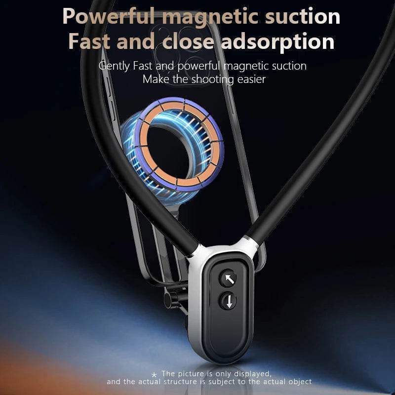 Magnetic Neck Phone Holder – Hands-Free POV Mount for iPhone, Android & Smartphones - Hardonia