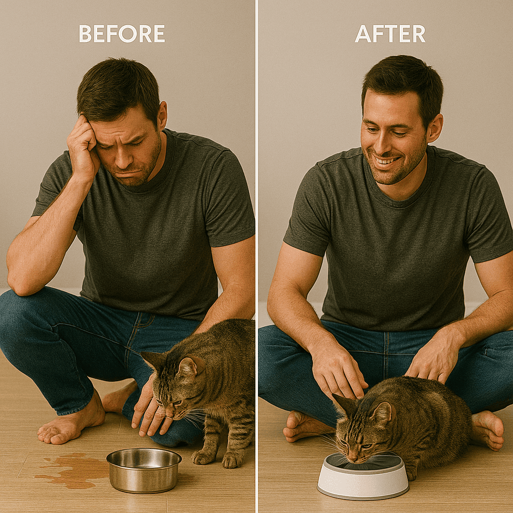 Anti-Splash Floating Pet Water Bowl - Mess-Free Hydration for Your Pet - Hardonia