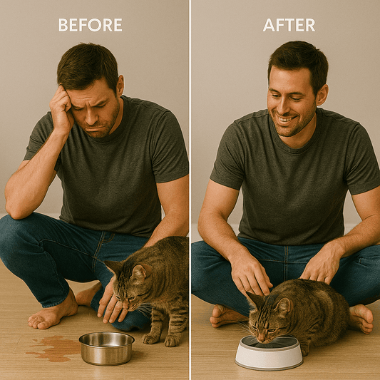 Anti-Splash Floating Pet Water Bowl - Mess-Free Hydration for Your Pet - Hardonia