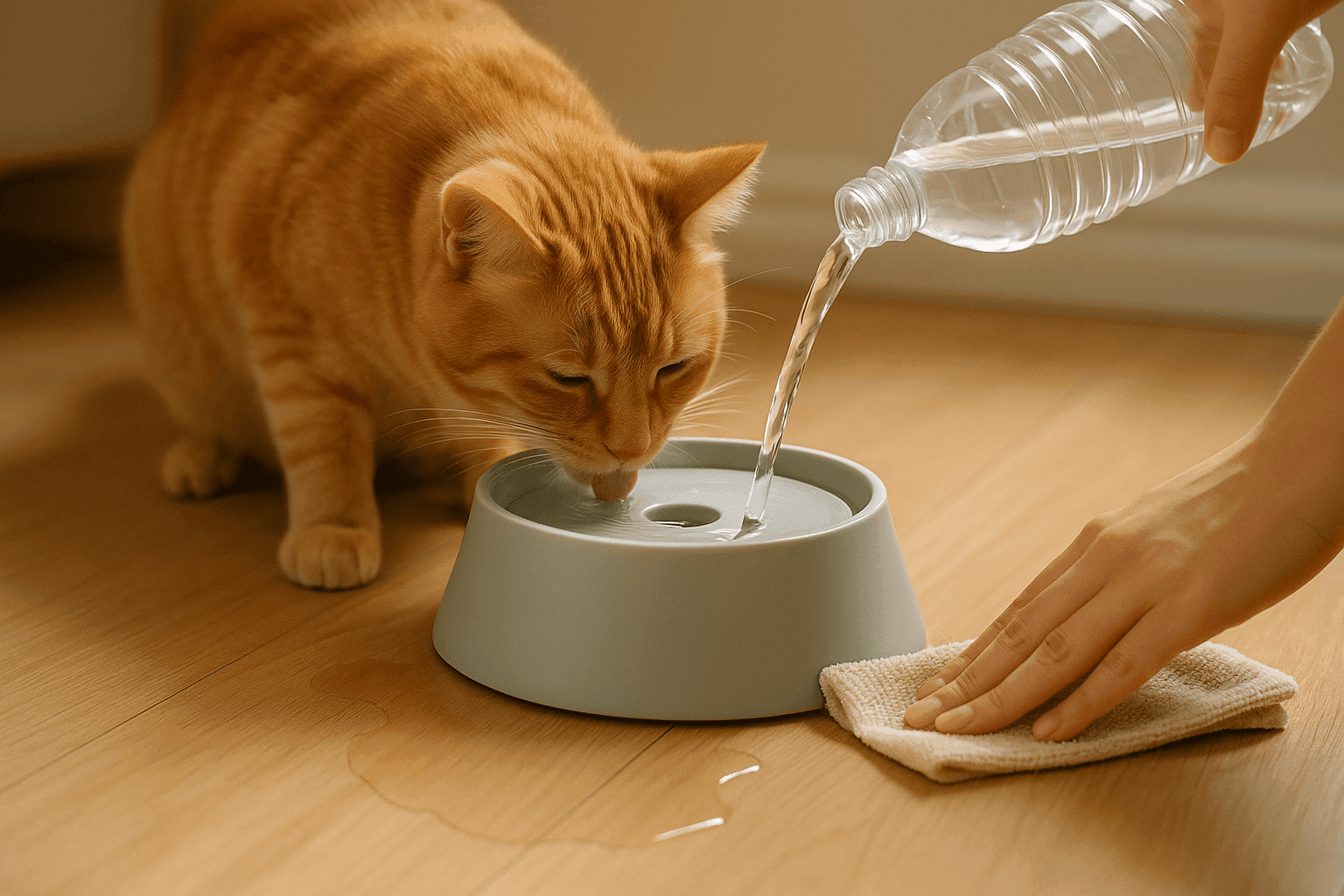 Anti-Splash Floating Pet Water Bowl - Mess-Free Hydration for Your Pet - Hardonia