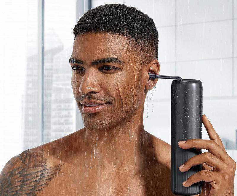 Electric Water-Powered Ear Wax Removal System - Safe Professional Cleaning with 4 Pressure Modes