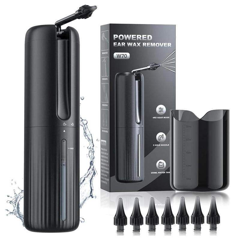 Electric Water-Powered Ear Wax Removal System - Safe Professional Cleaning with 4 Pressure Modes - Hardonia