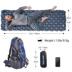 Experience Ultimate Comfort on Your Next Adventure with the WESTTUNE Ultralight Inflatable Camping Sleeping Pad! Perfect for Travel, Hiking, and Camping! thumbnail 4