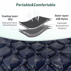 Experience Ultimate Comfort on Your Next Adventure with the WESTTUNE Ultralight Inflatable Camping Sleeping Pad! Perfect for Travel, Hiking, and Camping! thumbnail 6
