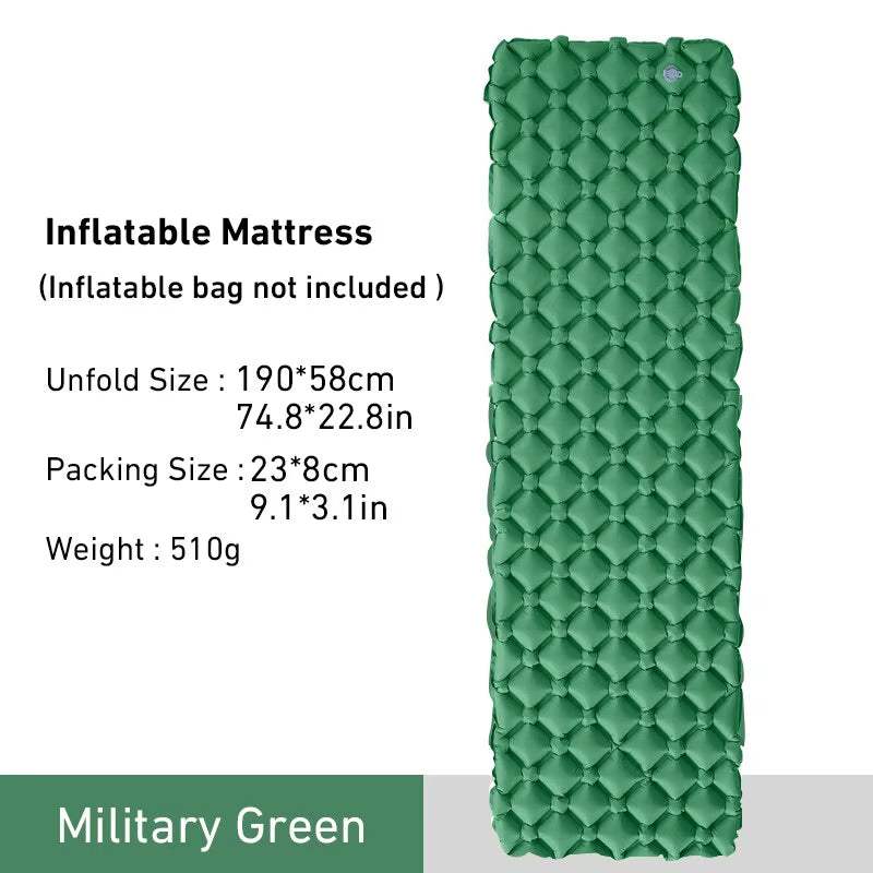 Experience Ultimate Comfort on Your Next Adventure with the WESTTUNE Ultralight Inflatable Camping Sleeping Pad! Perfect for Travel, Hiking, and Camping! - Hardonia