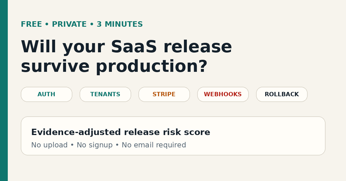 SaaS release risk score thumbnail